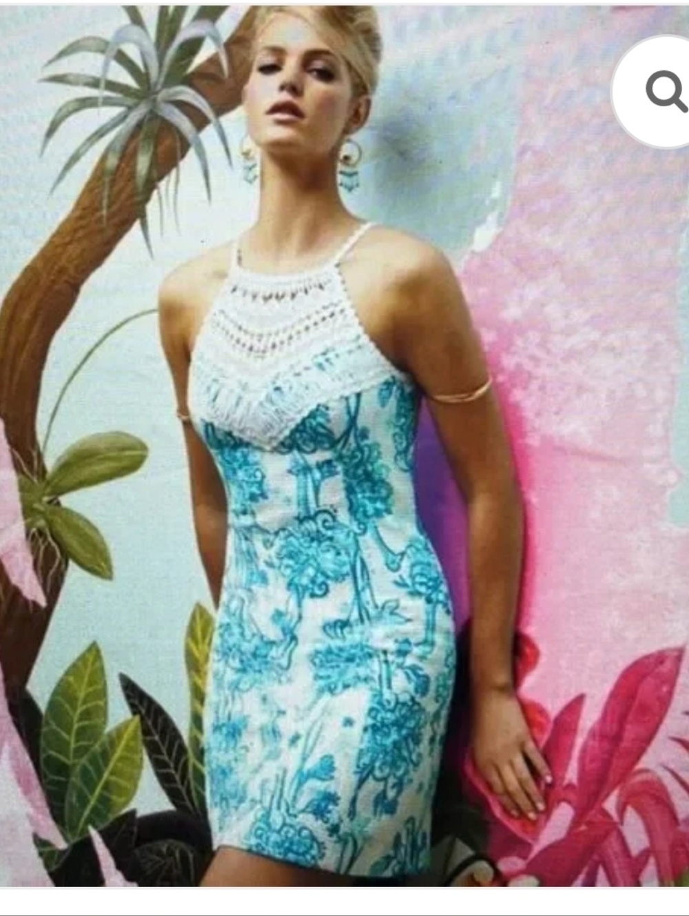 Lilly Pulitzer Pearl Shift in Resort White "Back It Up" Dress Size 00